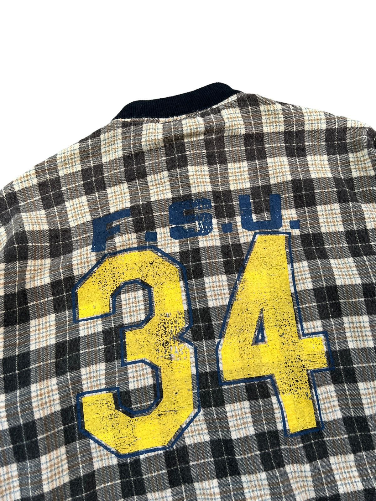 FiveBrother × Vintage Vintage 80s Five Brother Plaid Flannel Work Jacket Size US S / EU 44-46 / 1 - 7 Thumbnail