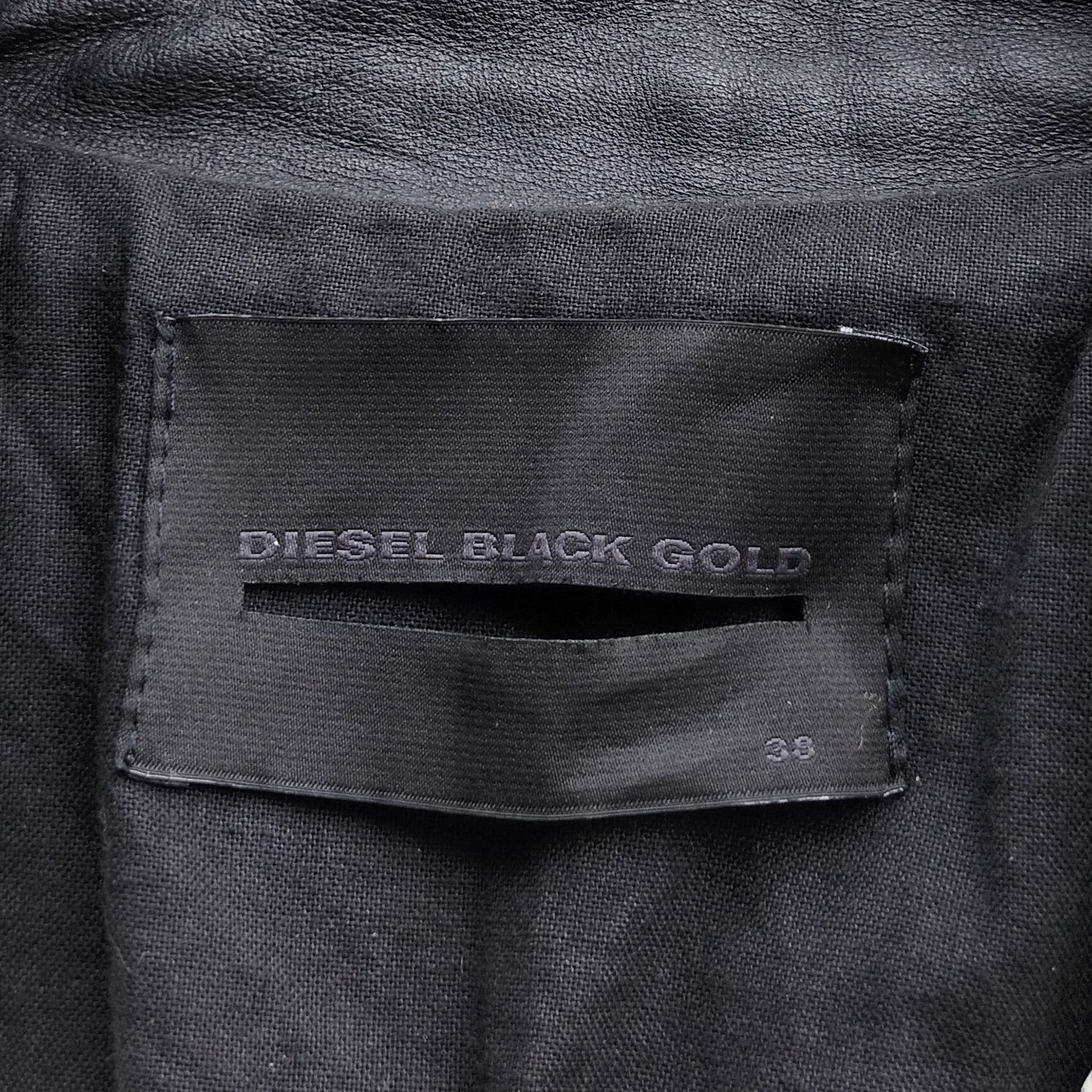 Diesel Diesel black gold moto bullhide leather jacket Size S / US 4 / IT 40 - 5 Thumbnail