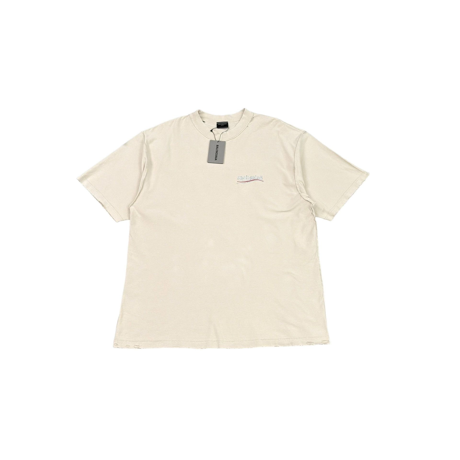 Balenciaga Balenciaga Embroidered Logo T-Shirt Size L Size US L / EU 52-54 / 3 - 1 Thumbnail