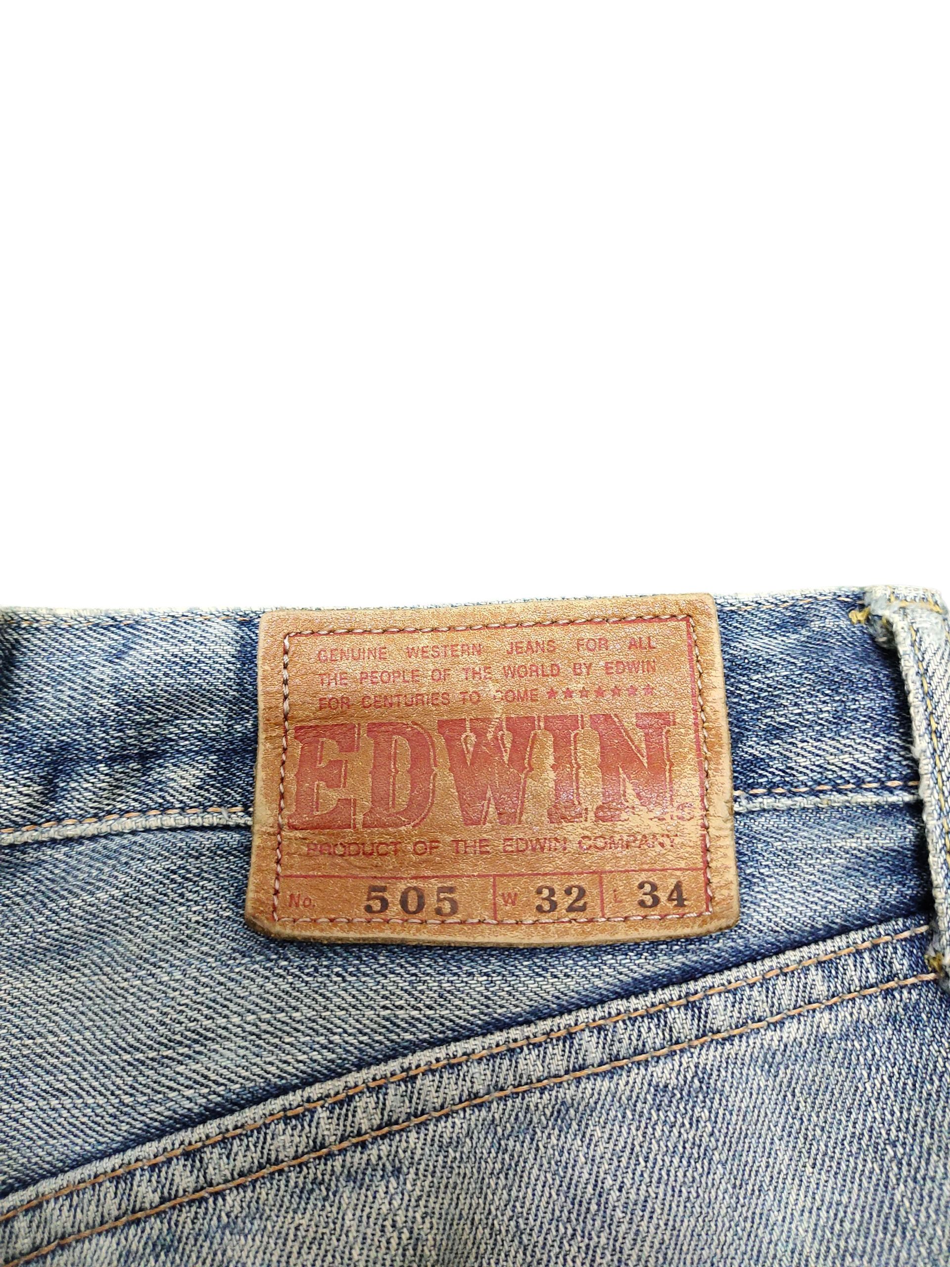 Comme des Garcons × Undercover Vintage 90s Edwin 505 Selvedge Distress Faded Denim Jeans Size US 32 / EU 48 - 10 Thumbnail