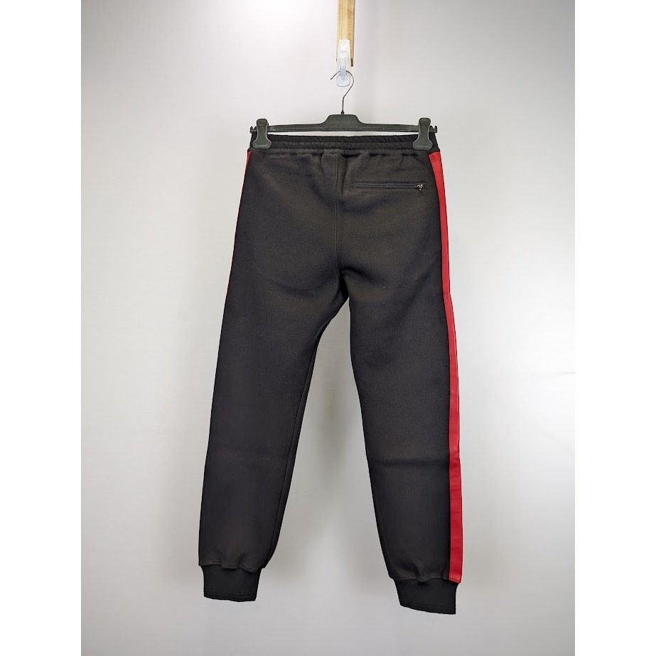 Alexander McQueen o1rshd1 Sweatpant Jogger in Black / Red Size US 32 / EU 48 - 16 Thumbnail