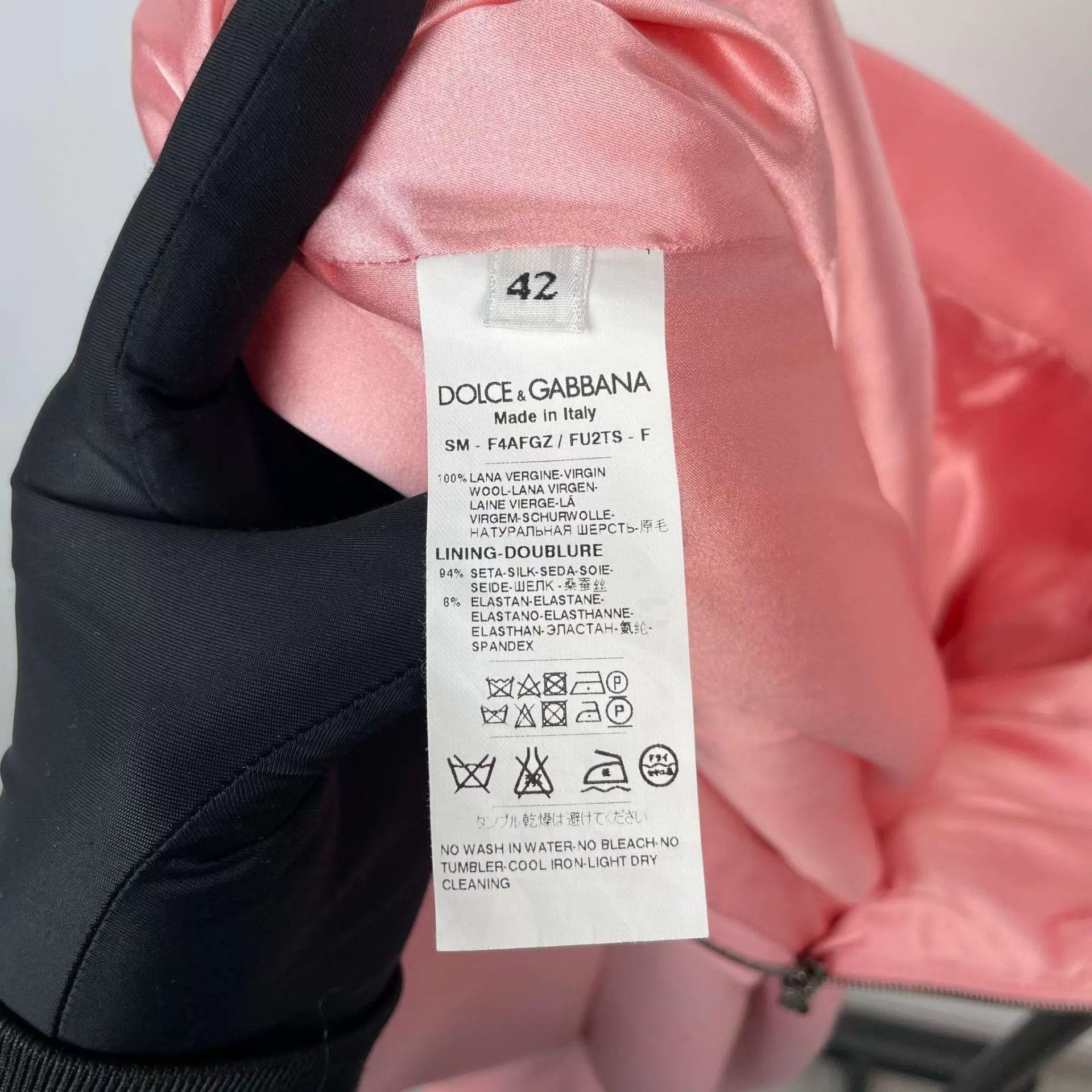 Dolce & Gabbana DG Women's Cotton Short Skirt Pink 42 Size 28" / US 6 / IT 42 - 6 Thumbnail