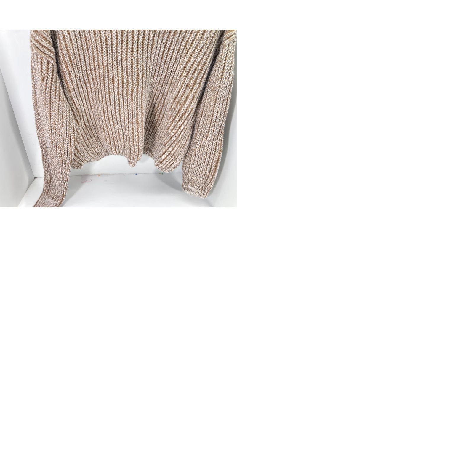 Banana Republic Banana Republic Sweater Womens M Brown Ribbed Knit Crew Neck Dolman Sleeve Size M / US 6-8 / IT 42-44 - 9 Thumbnail