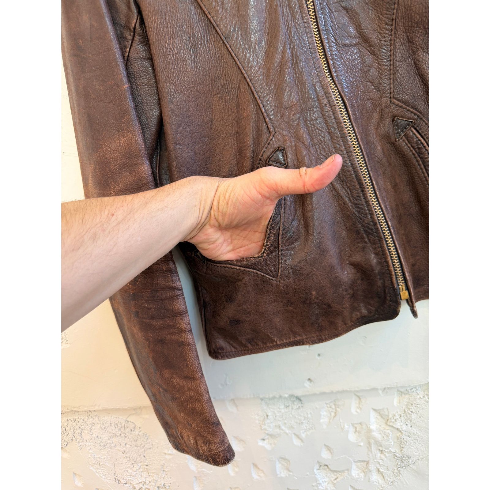 Vintage Vintage Gandalf The Wizard 70's Leather Jacket Size US S / EU 44-46 / 1 - 6 Thumbnail