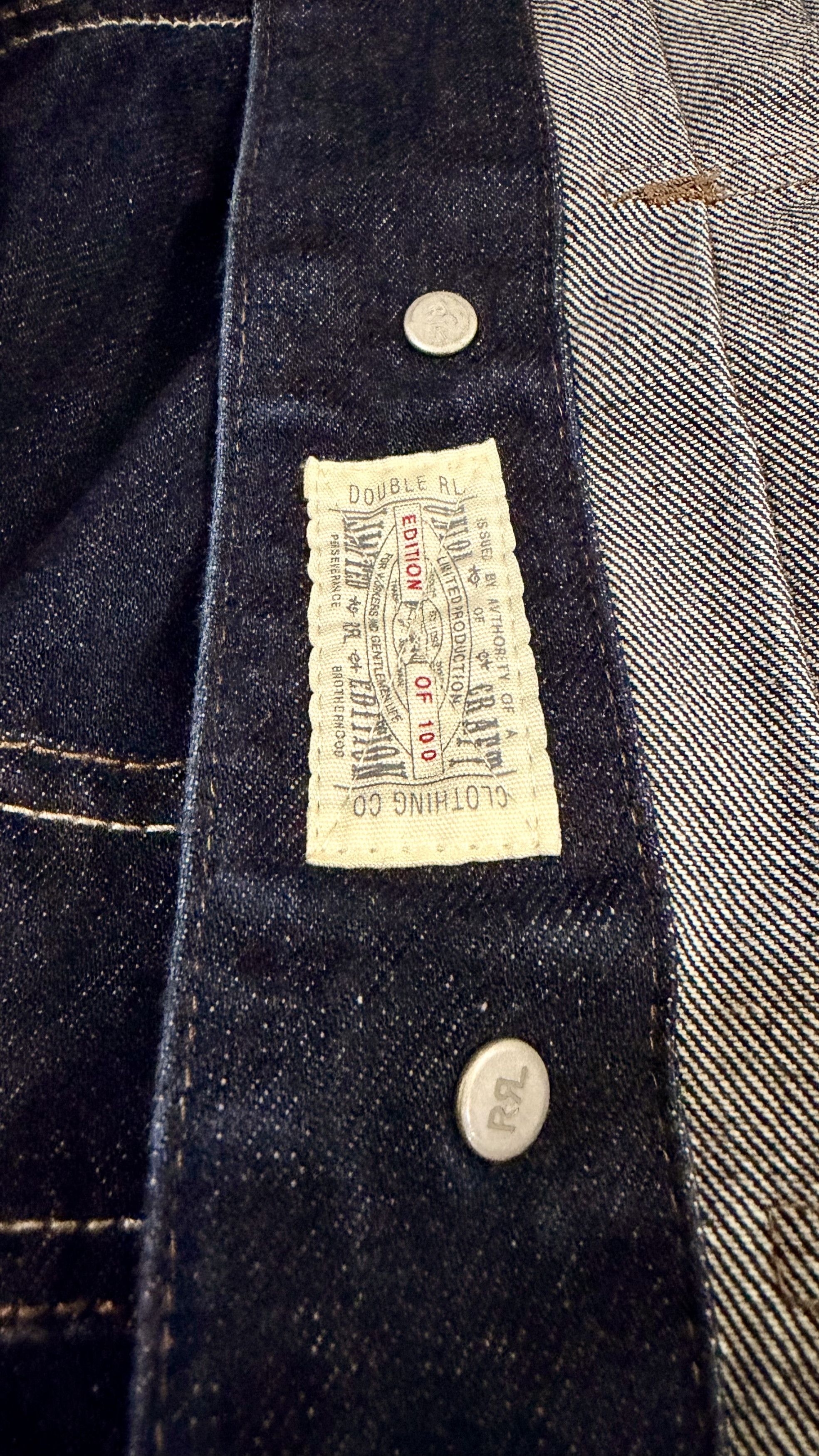 RRL Ralph Lauren RRL Limited Edition Denim Jacket Size US L / EU 52-54 / 3 - 3 Thumbnail