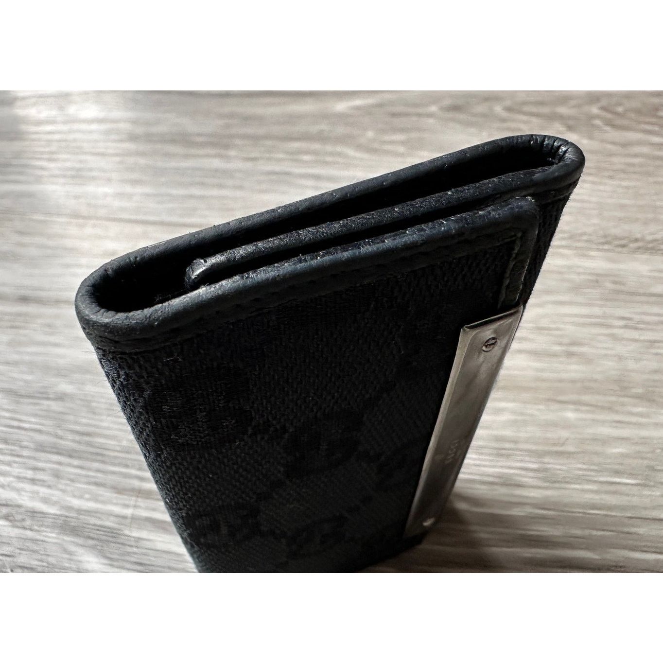 Gucci Gucci Black GG Canvas & Leather Trifold Key Holder - 6 Keys Size ONE SIZE - 11 Thumbnail