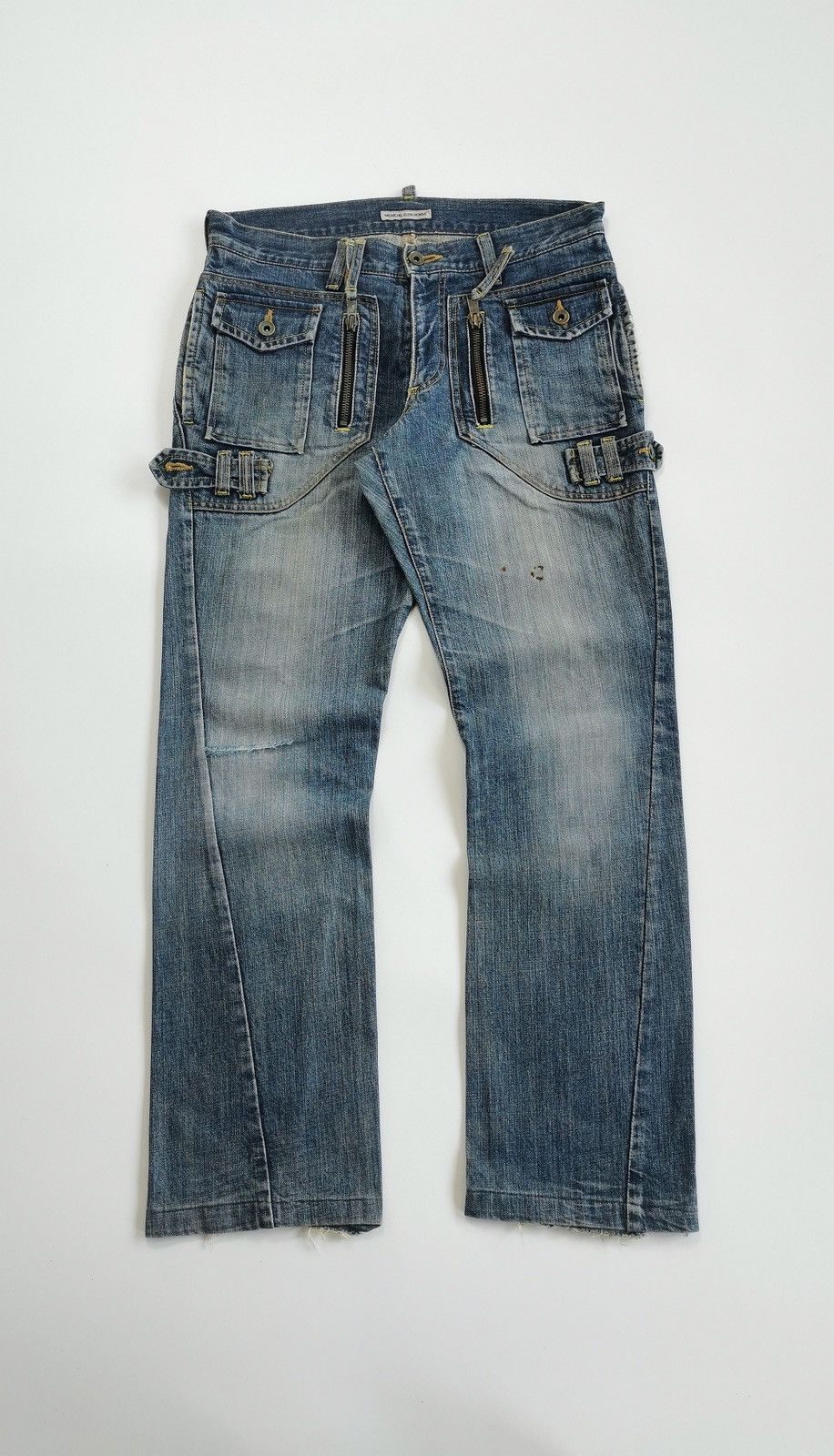 Michel Klein Multipocket Michel Klein Homme Japan Denim Jeans Size US 32 / EU 48 - 3 Thumbnail