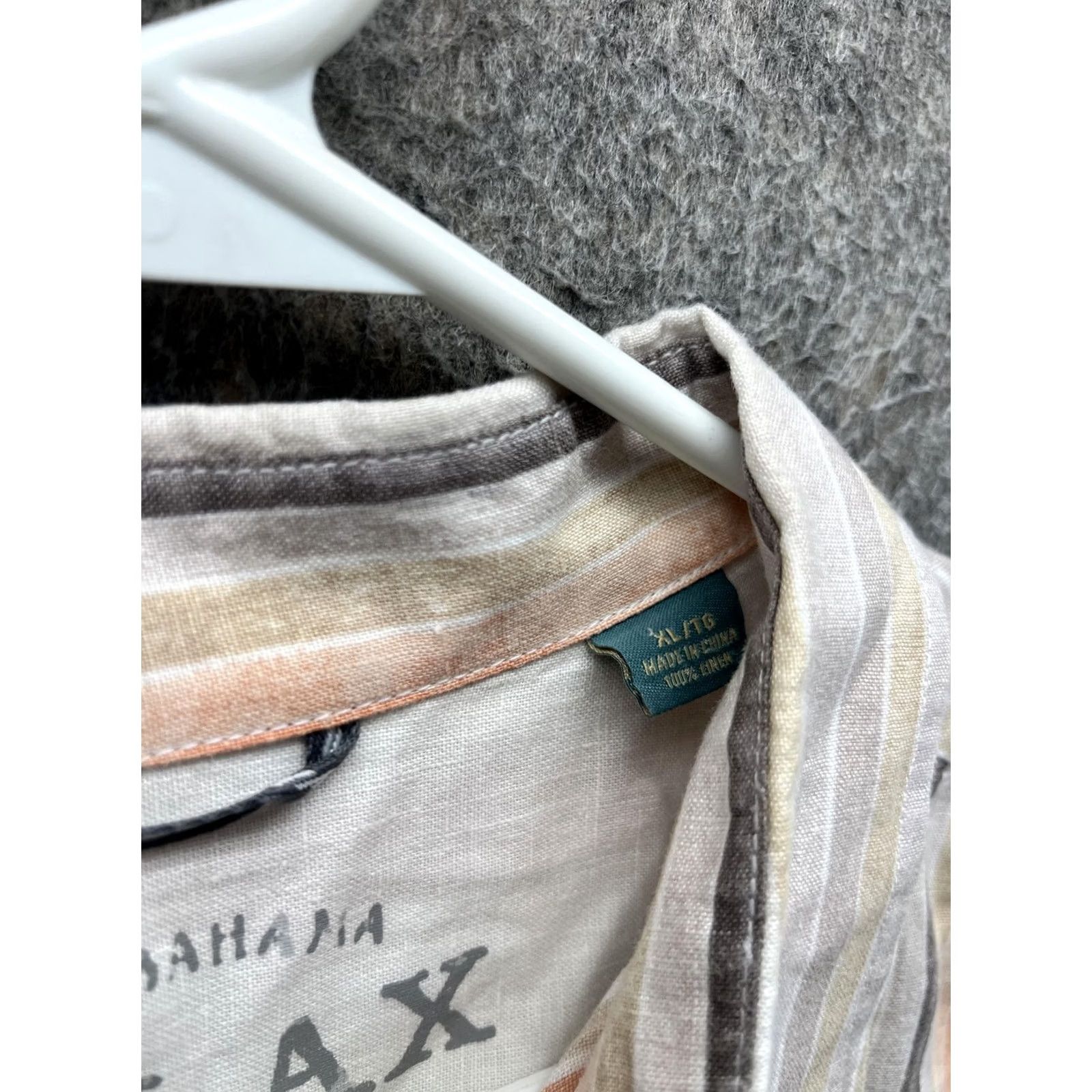 Tommy Bahama Tommy Bahama Shirt Mens XL Multicolor Stripe Long Sleeve Linen Button Front Size US XL / EU 56 / 4 - 3 Thumbnail