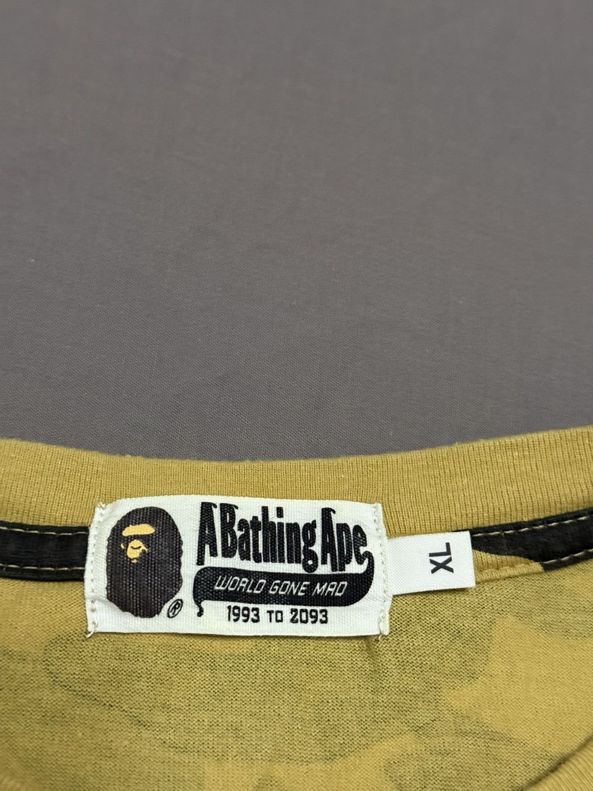 Bape bape yellow camo shark tee T-shirt Size US XL / EU 56 / 4 - 3 Thumbnail