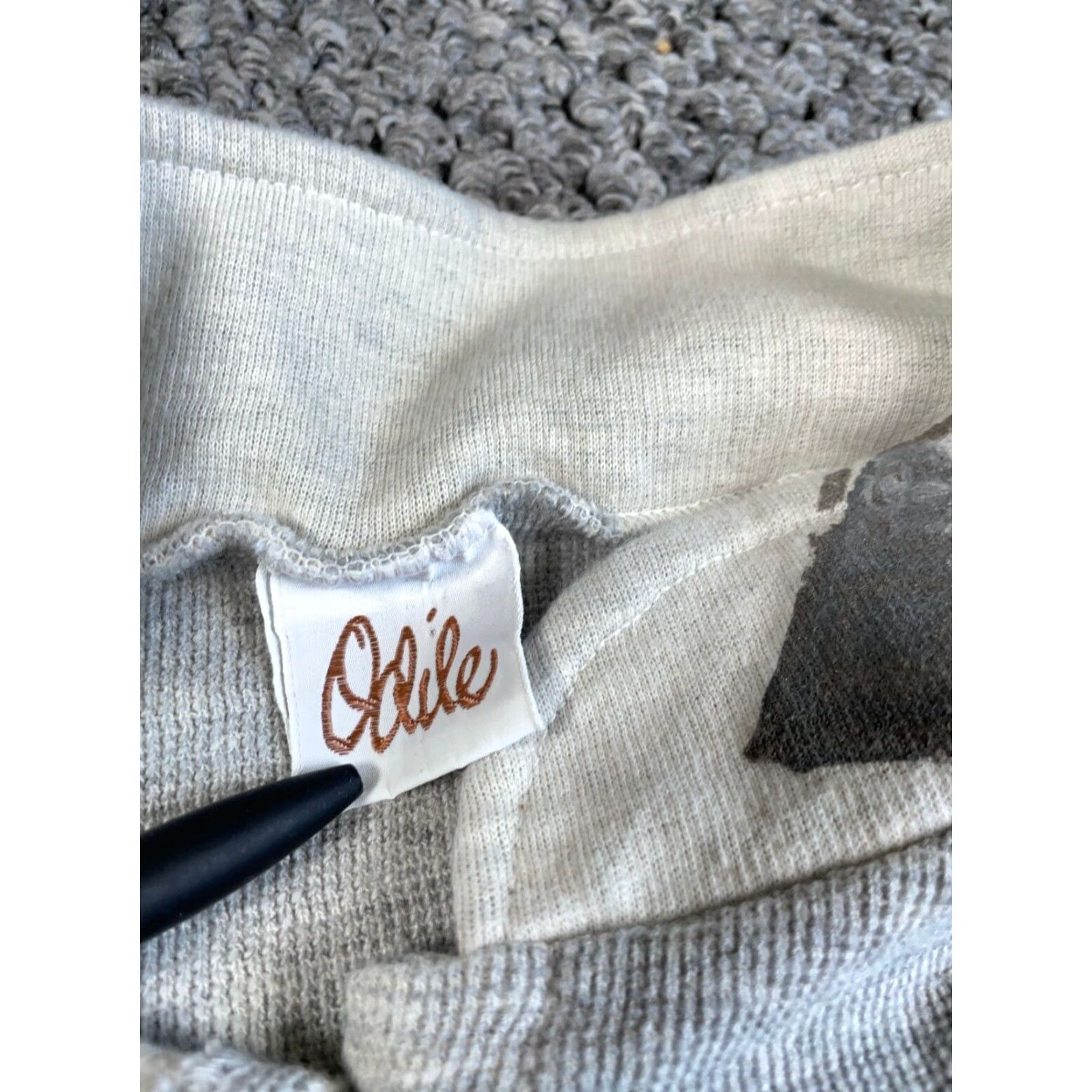Vintage VINTAGE Odile Polar Bear Pattern Cardigan Sweater Women's 2 Gray Cotton Lightweight Casual Size XS / US 0-2 / IT 36-38 - 3 Thumbnail