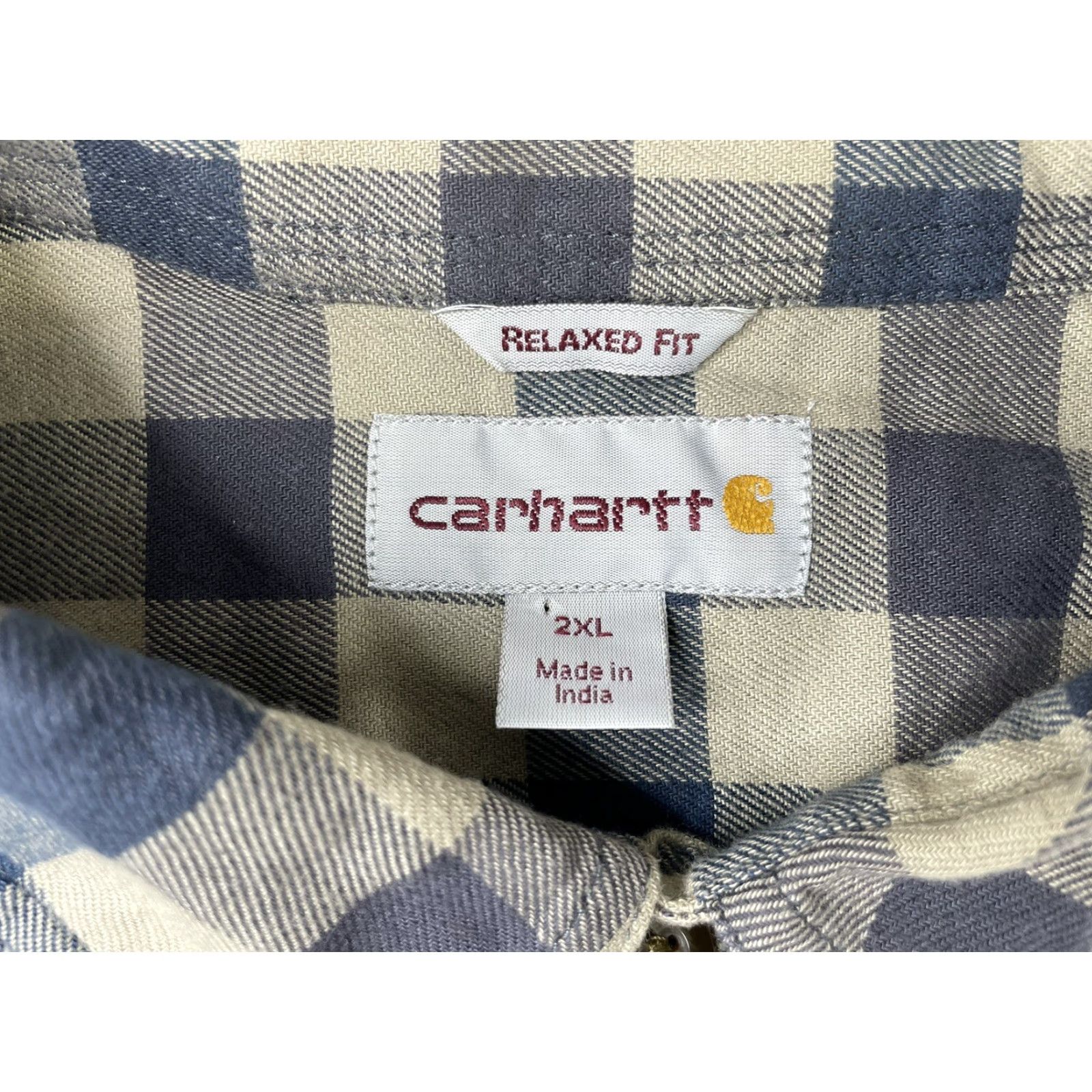 Carhartt Carhartt Shirt Mens 2XL Flannel Relaxed Fit Plaid Button-Up Cotton Workwear Casual Outdoor 2XL Mens Long Sleeve Multicolor Size US XXL / EU 58 / 5 - 3 Thumbnail