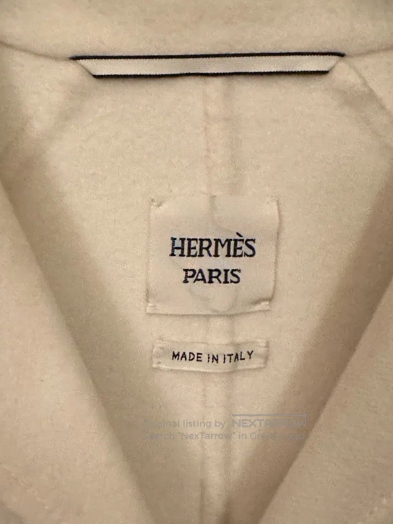 Hermes Hermes Cream White Pure Cashmere Coat Size XS / US 0-2 / IT 36-38 - 2 Thumbnail