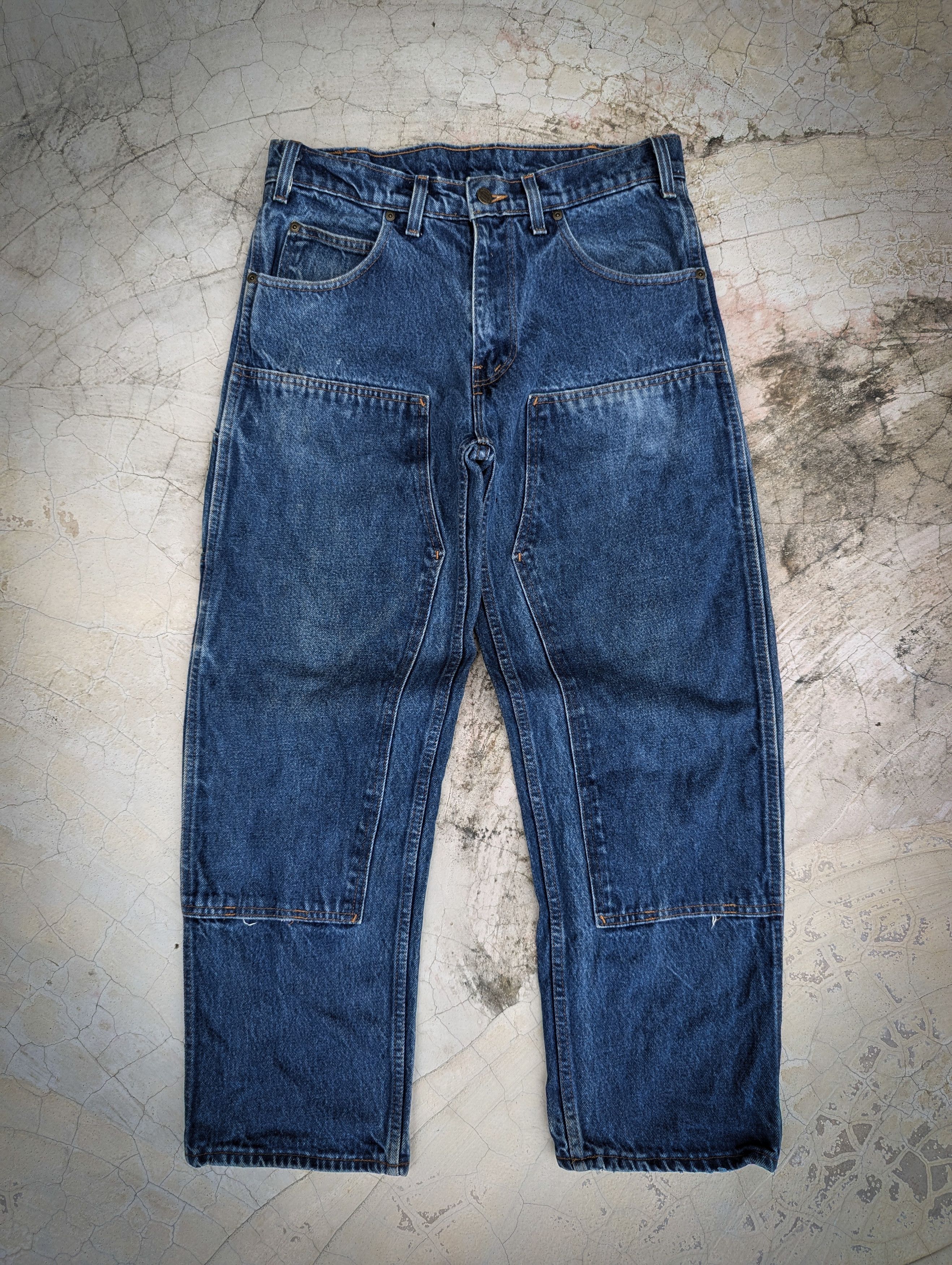Rare Vintage Prison Blue Double Knee Denim Jeans