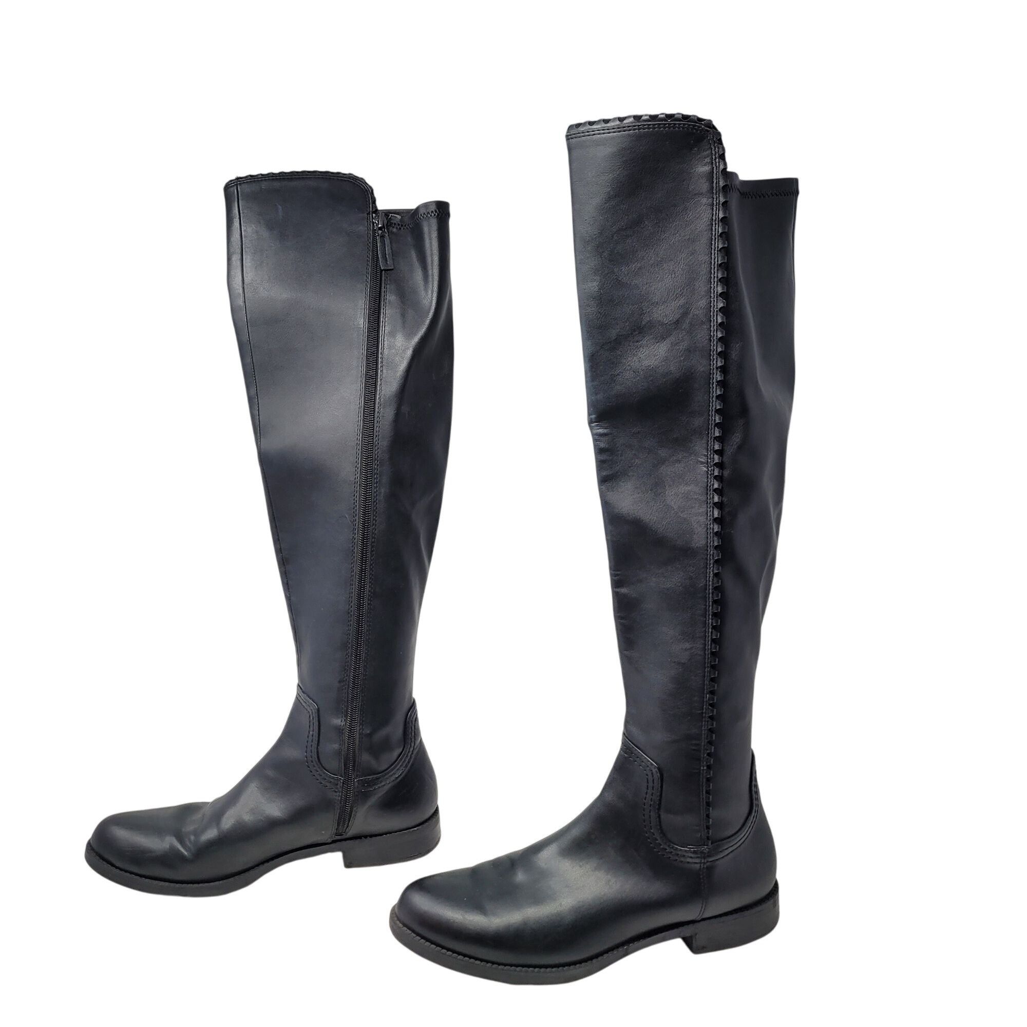Franco Sarto Franco Sarto Vegan L-Charlotte Womens Black Over The Knee Bo Size US 9.5 / IT 39.5 - 6 Thumbnail