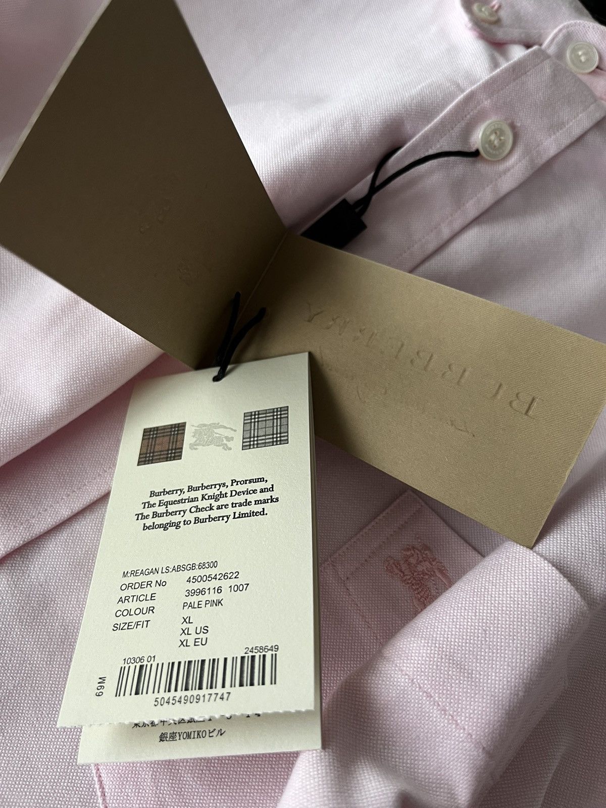 Burberry Sold out Brand New Classic Burberry Check Logo Dressy Shirt Size US L / EU 52-54 / 3 - 16 Thumbnail