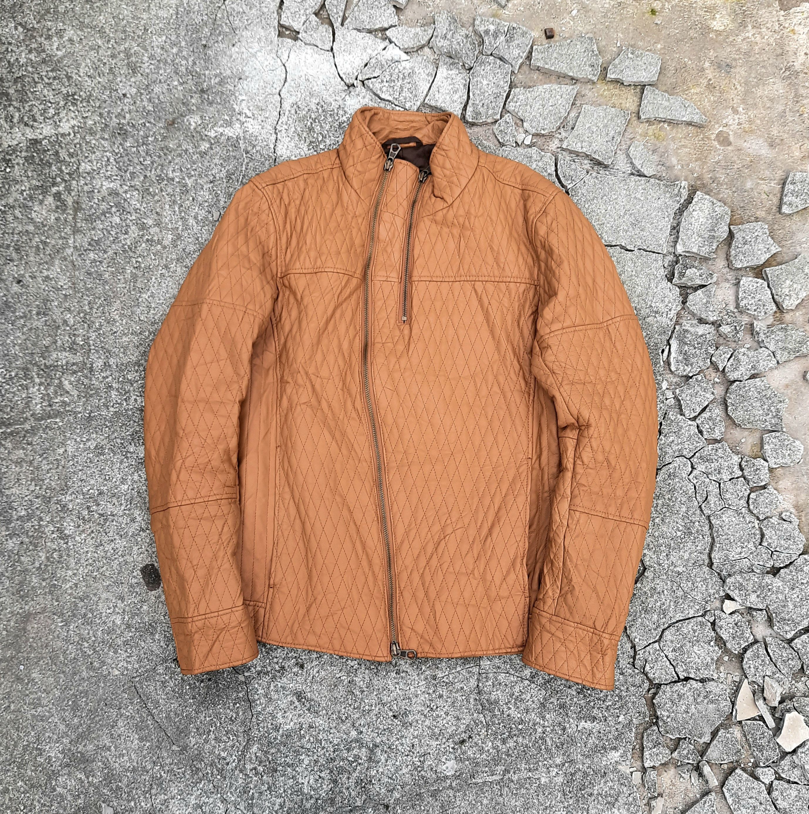 Issey Miyake TETE HOMME BY ISSEY MIYAKE Leather Jacket Size US M / EU 48-50 / 2 - 1 Thumbnail