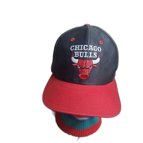 Logo 7 Vtg 90s NBA Chicago Bulls Snapback Hat Jordan Size ONE SIZE - 2 Thumbnail