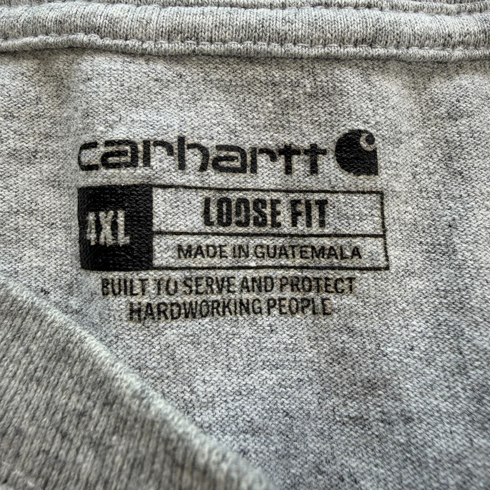 Carhartt Carhartt Loose Fit Pocket T Shirt XL Gray Work Tee Patch K87 Size US XXL / EU 58 / 5 - 3 Thumbnail