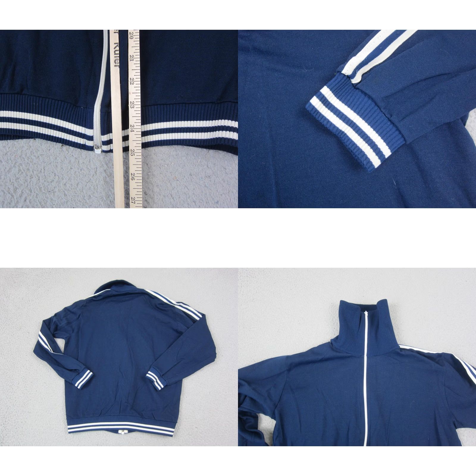 Vintage VINTAGE BRI Track Jacket Womens 6 Blue Full Zip Athletic Training 50s 60s Size M / US 6-8 / IT 42-44 - 8 Thumbnail