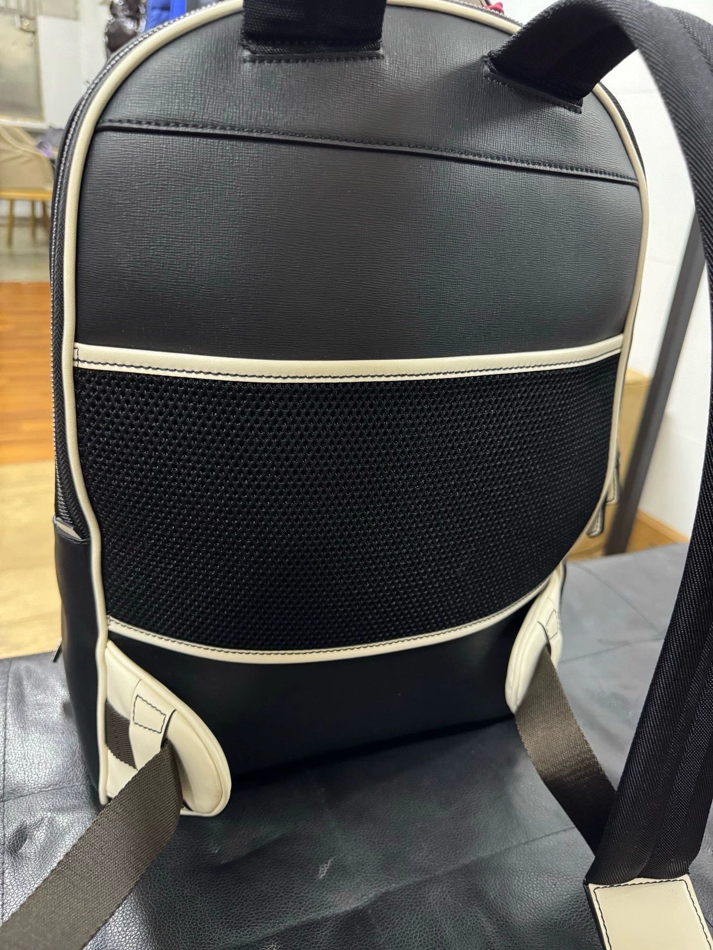 Bally Bally Black Leather Backpack with Color Accent Size ONE SIZE - 4 Thumbnail