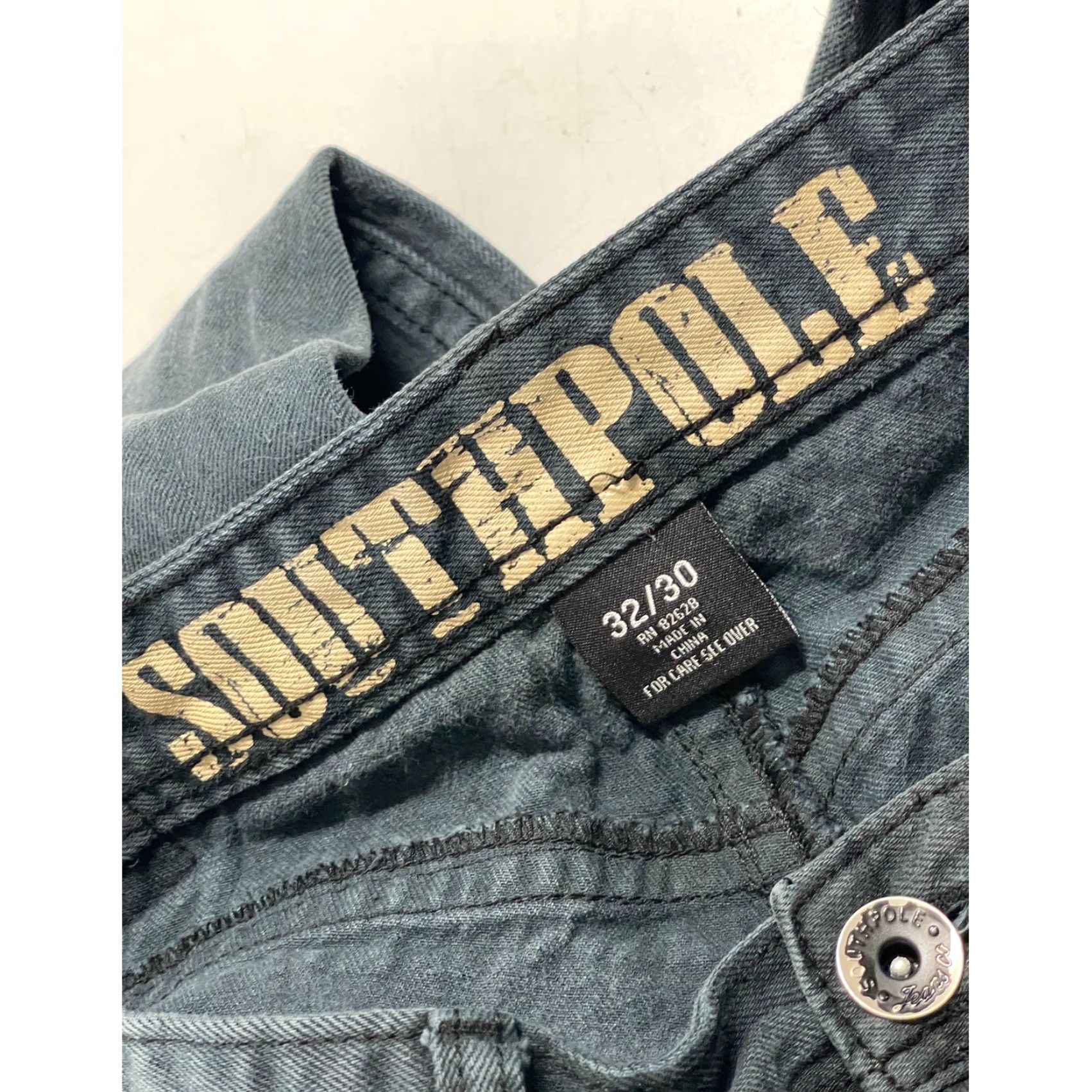 Southpole Southpole Jeans Men 32 Bluish Gray Denim Low Rise 100% Cotton Y2K Streetwear Hip Hop Retro Jeans Mens Size US 34 / EU 50 - 3 Thumbnail