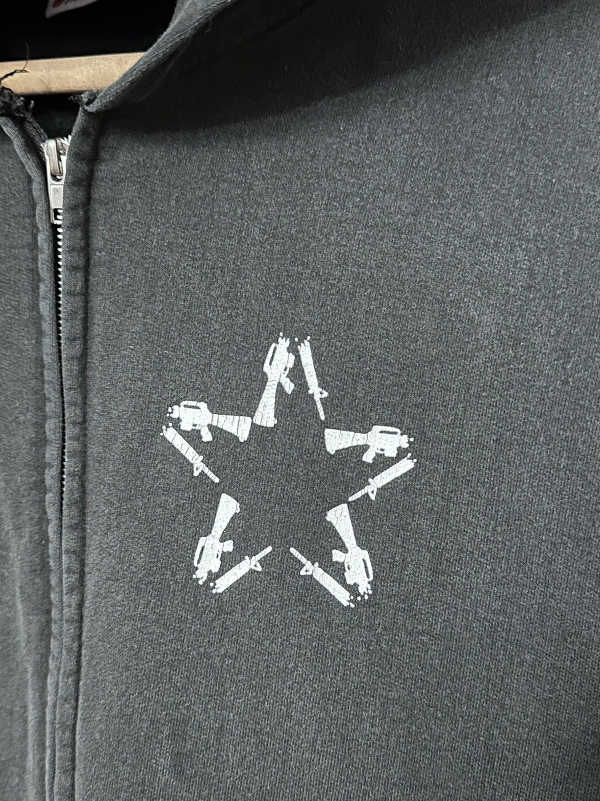 Other Thrashed & Faded 90s Anti Flag Skate Hoodie Size US XL / EU 56 / 4 - 3 Thumbnail
