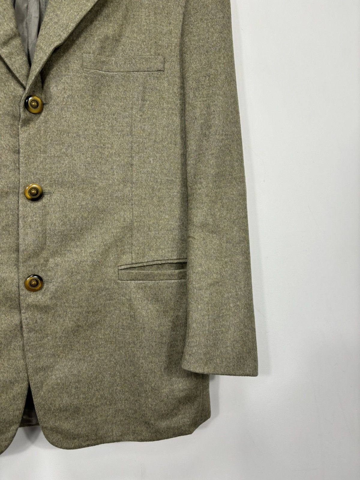 Versace Vintage Gianni Versace Classic Wool Cashmere Blazer Jacket Size 40R - 5 Thumbnail