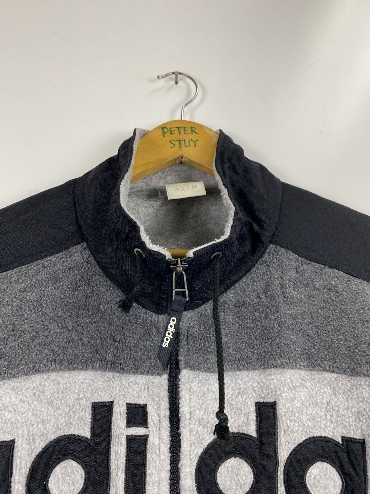 Adidas × Vintage Vintage Adidas Fleece Jacket Size US L / EU 52-54 / 3 - 8 Thumbnail