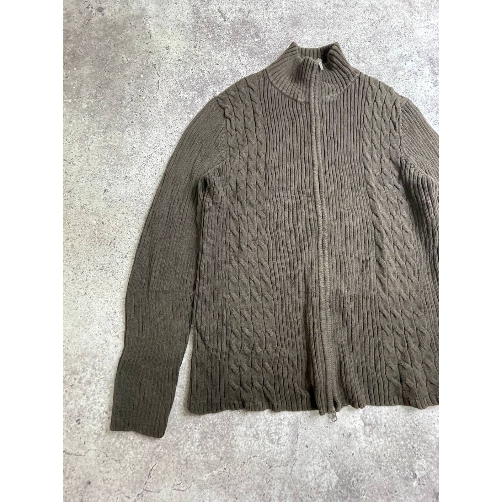 Eddie Bauer Vintage Eddie Bauer Blue Cable Knit Sweater Size L Size L / US 10 / IT 46 - 2 Thumbnail