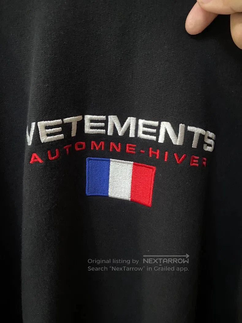 Vetements Vetements French Flag Embroidered Hoodie. Size US S / EU 44-46 / 1 - 2 Thumbnail