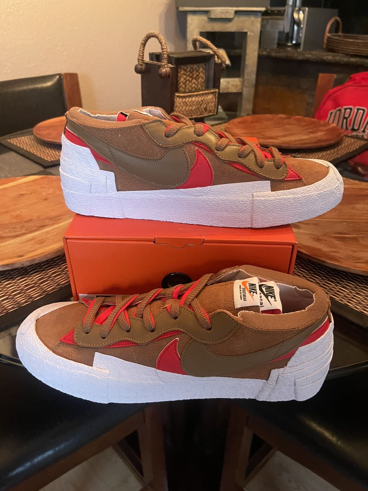 Nike × Sacai Nike x Sacai Blazer Low “British Tan” Size US 12 / EU 45 - 6 Thumbnail