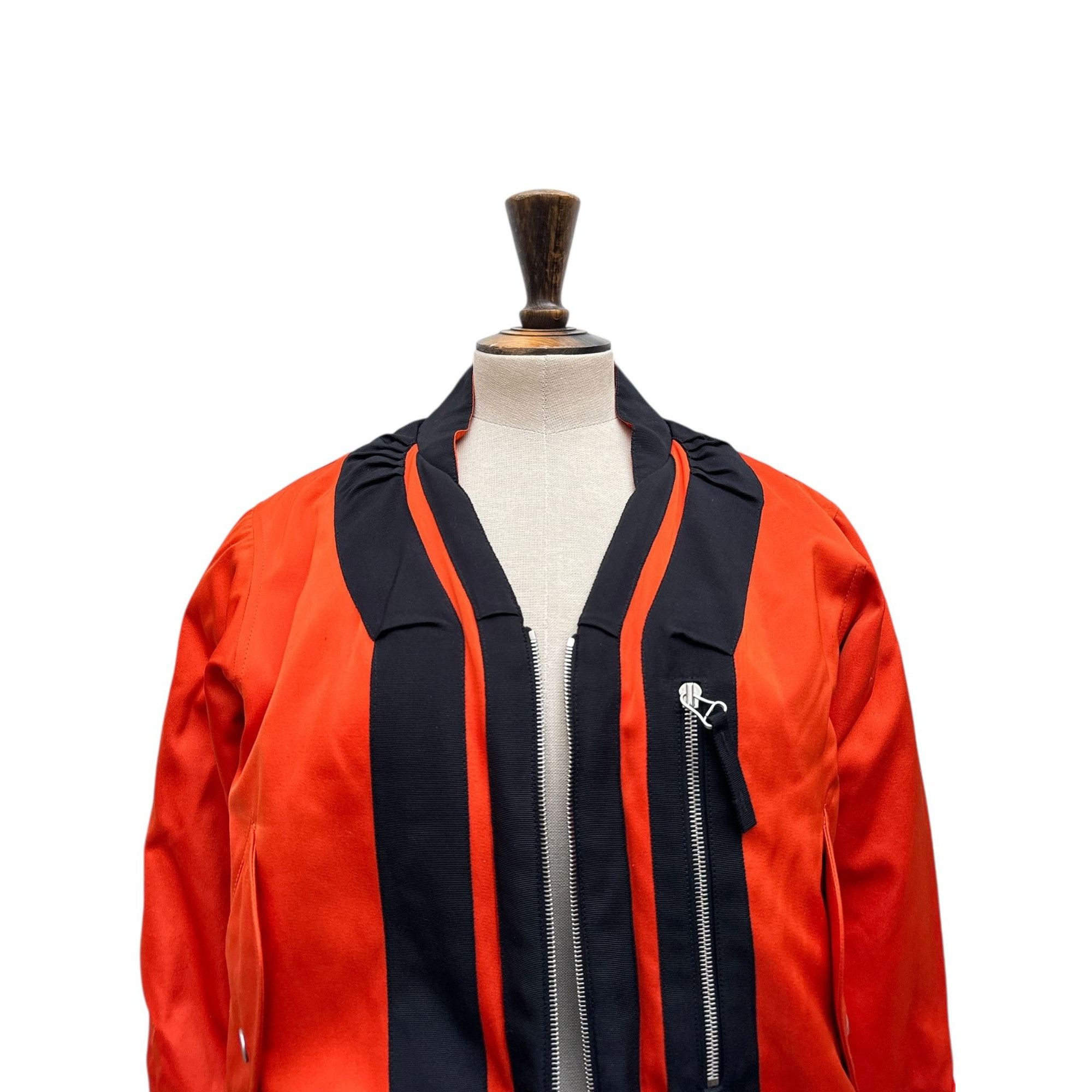 Dries Van Noten Fall/Winter 2014 Orange Back-Zip Bomber Jacket Size S / US 4 / IT 40 - 3 Thumbnail