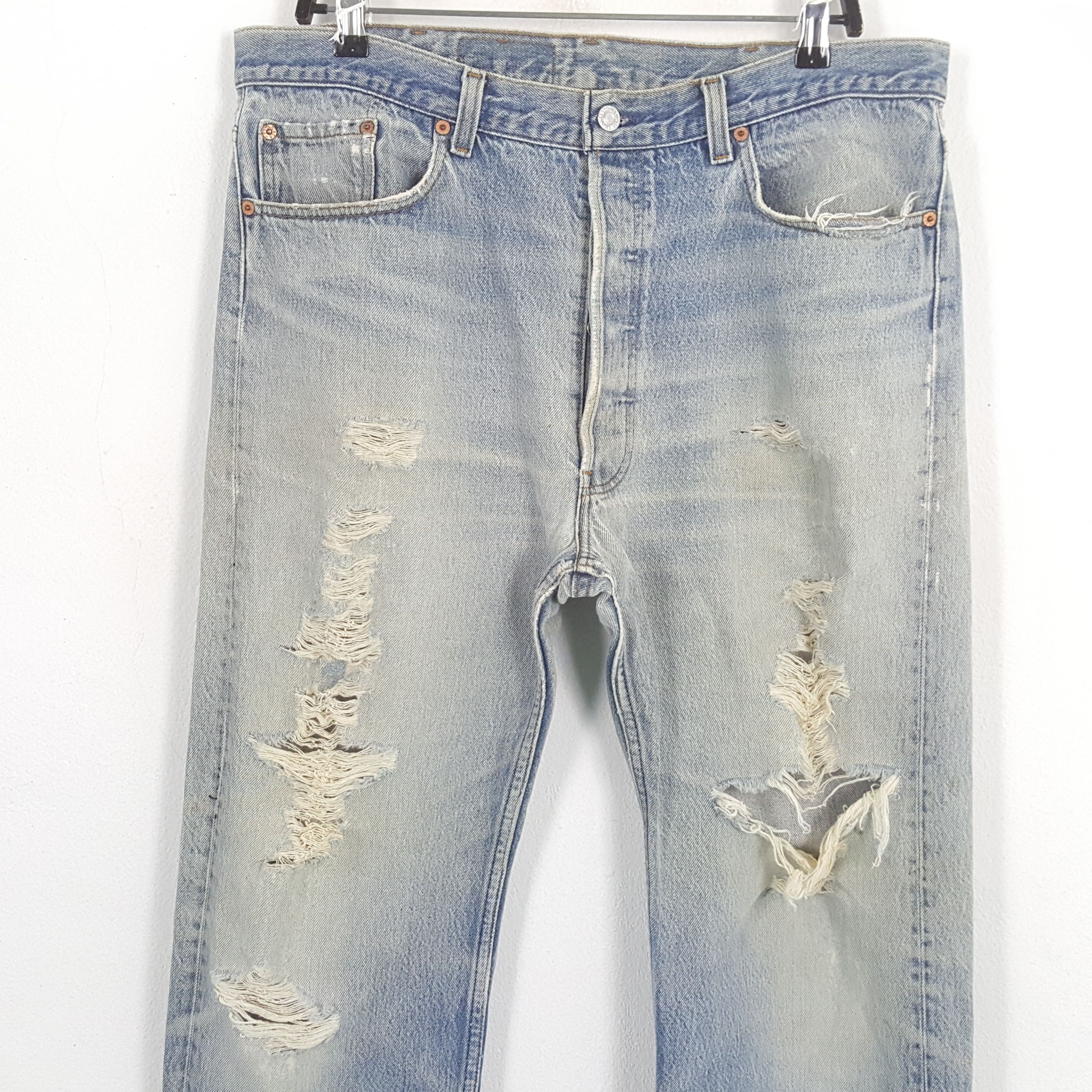 Japanese Brand × Levi's × Vintage LEVI'S Distressed Jeans Fashion Streetwear Style Size US 36 / EU 52 - 2 Thumbnail