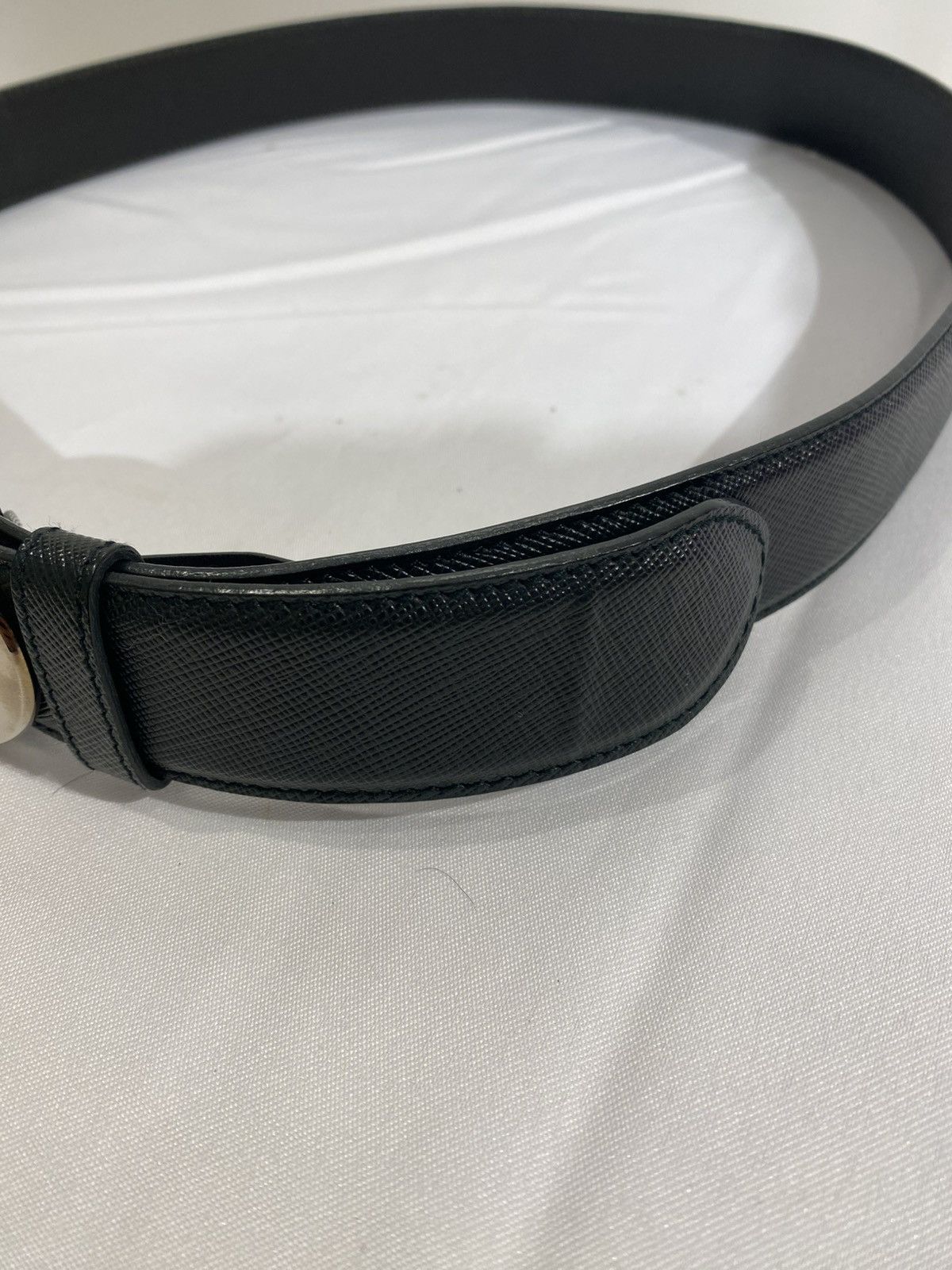 Prada PRADA MILANO LOGO BUCKLED BELT 36 to 40 Size 36 - 4 Thumbnail