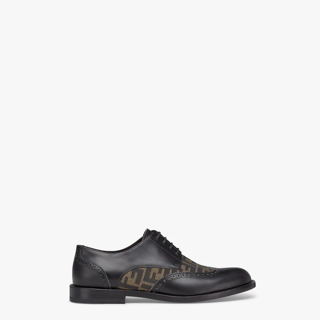 Fendi o1w1db10325 7L1563 Lace-Up Shoes in Black & Brown Size US 12 / EU 45 - 1 Thumbnail