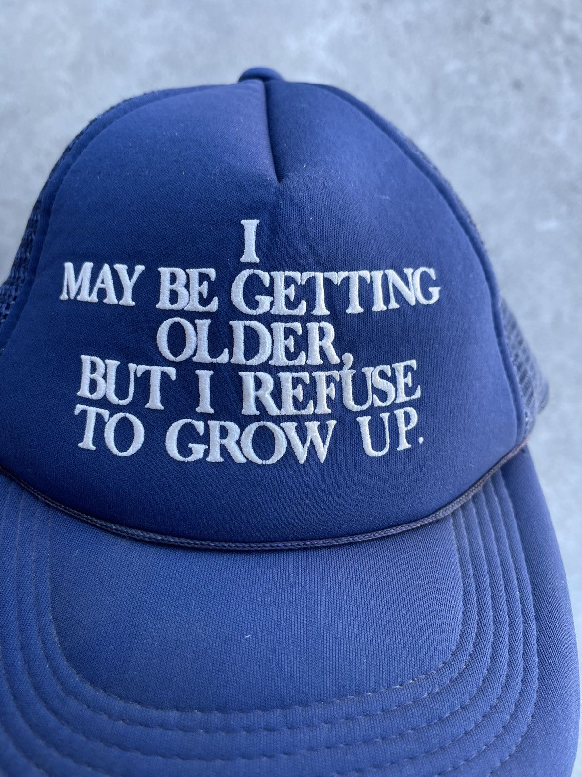 Vintage REFUSE TO GROW UP Trucker Hat Size ONE SIZE - 5 Thumbnail