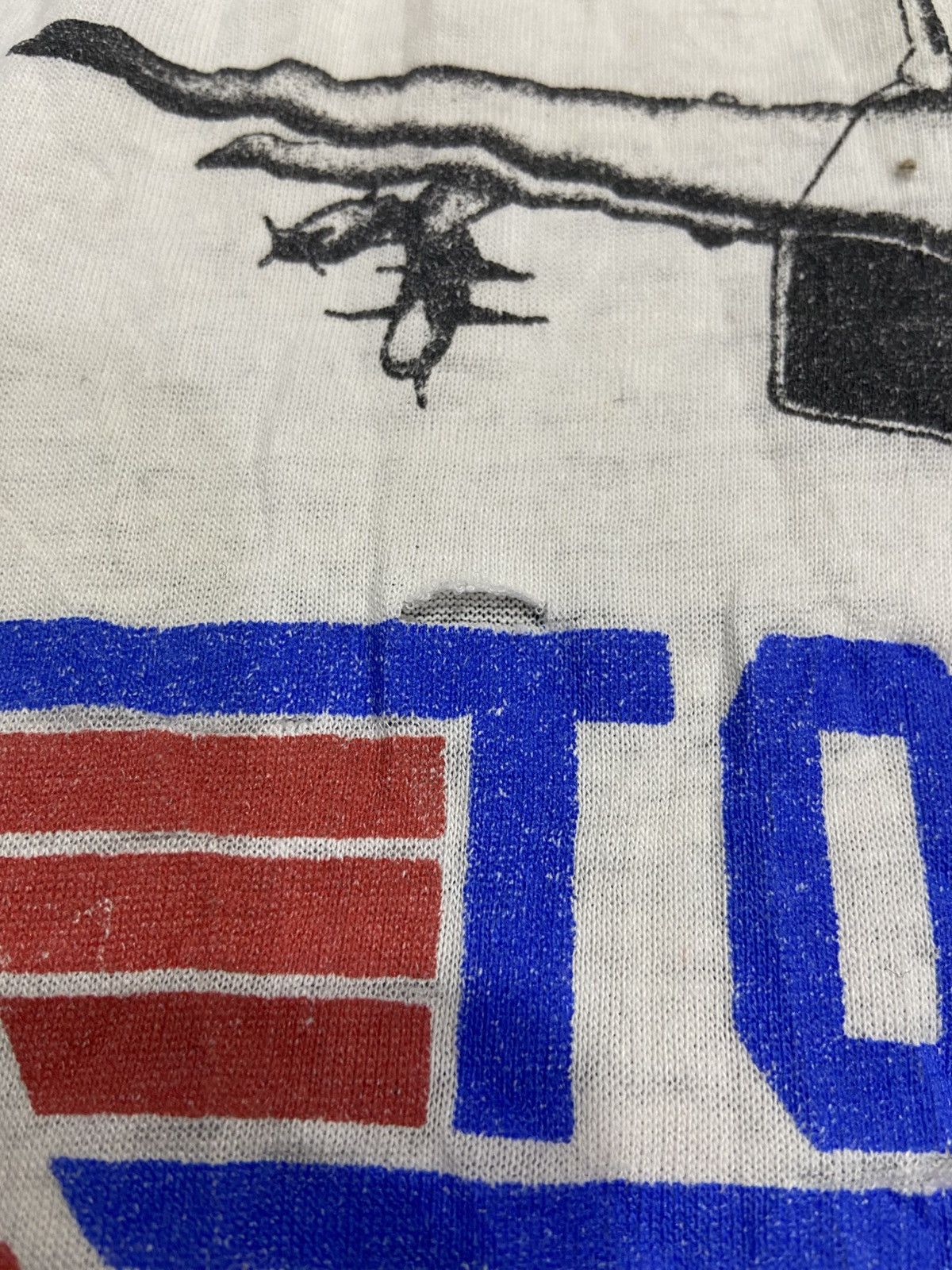 Vintage Vintage Top Gun Weapons School 80s Distress Size US L / EU 52-54 / 3 - 13 Thumbnail