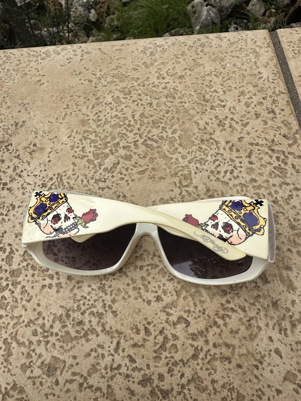 Ed Hardy Ed Hardy Sunglasses White Size ONE SIZE - 7 Thumbnail