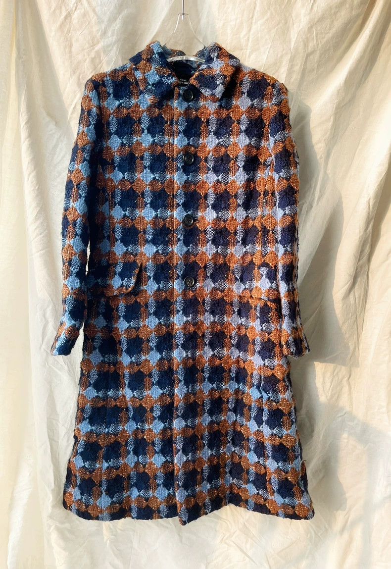 Comme des Garcons Comme Des Garcons Tweed blue and yellow rhombus patchwork Size S / US 4 / IT 40 - 1 Thumbnail