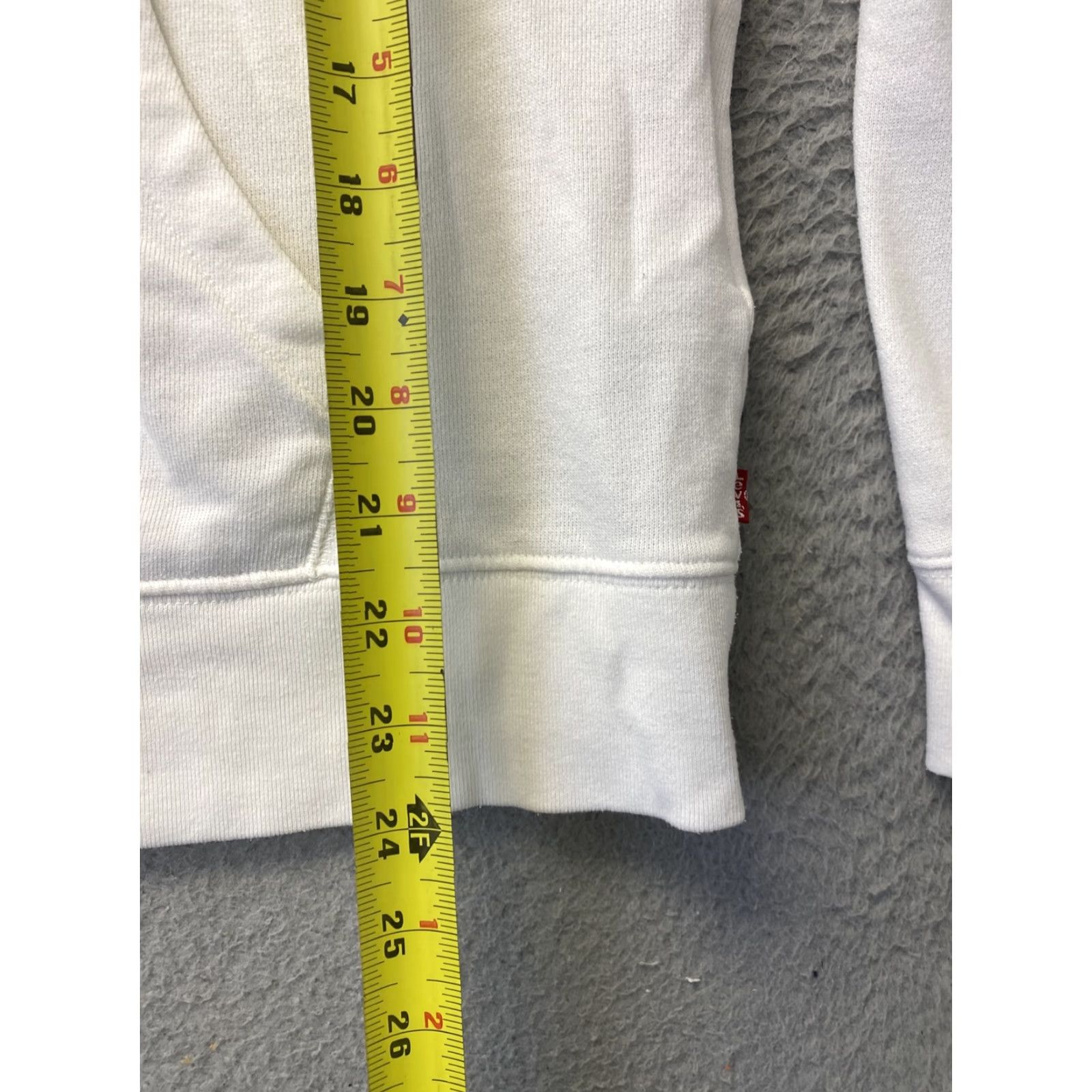 Levi's VINTAGE LEVI'S Graphic Hoodie Jumper White Cotton Jersey Regular Womens Medium Grey /100-33 Size M / US 6-8 / IT 42-44 - 6 Thumbnail