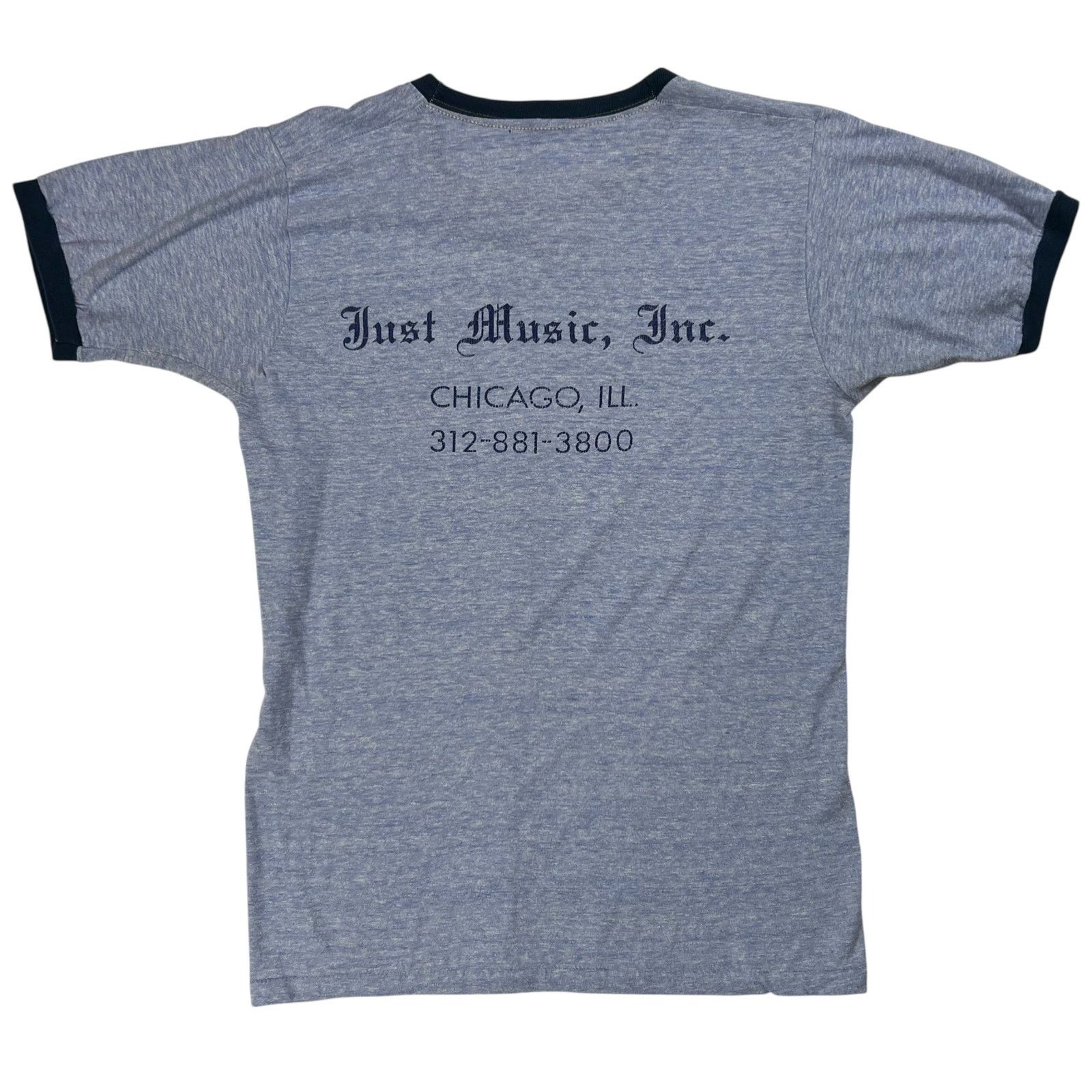 Vintage Vintage 1976 Just Music Inc. Chicago faded ringer tee (S) Size US S / EU 44-46 / 1 - 7 Thumbnail