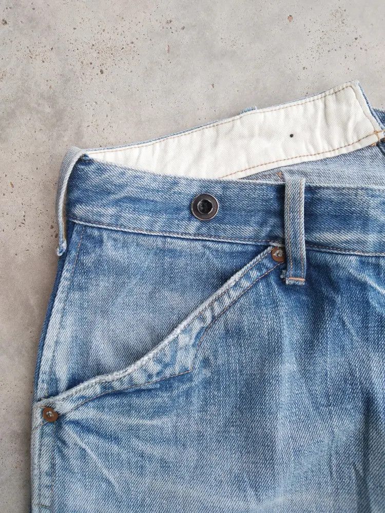 Japanese Brand Vintage Jeans Single Pocket Buckle Back 34x31 Size US 34 / EU 50 - 10 Thumbnail