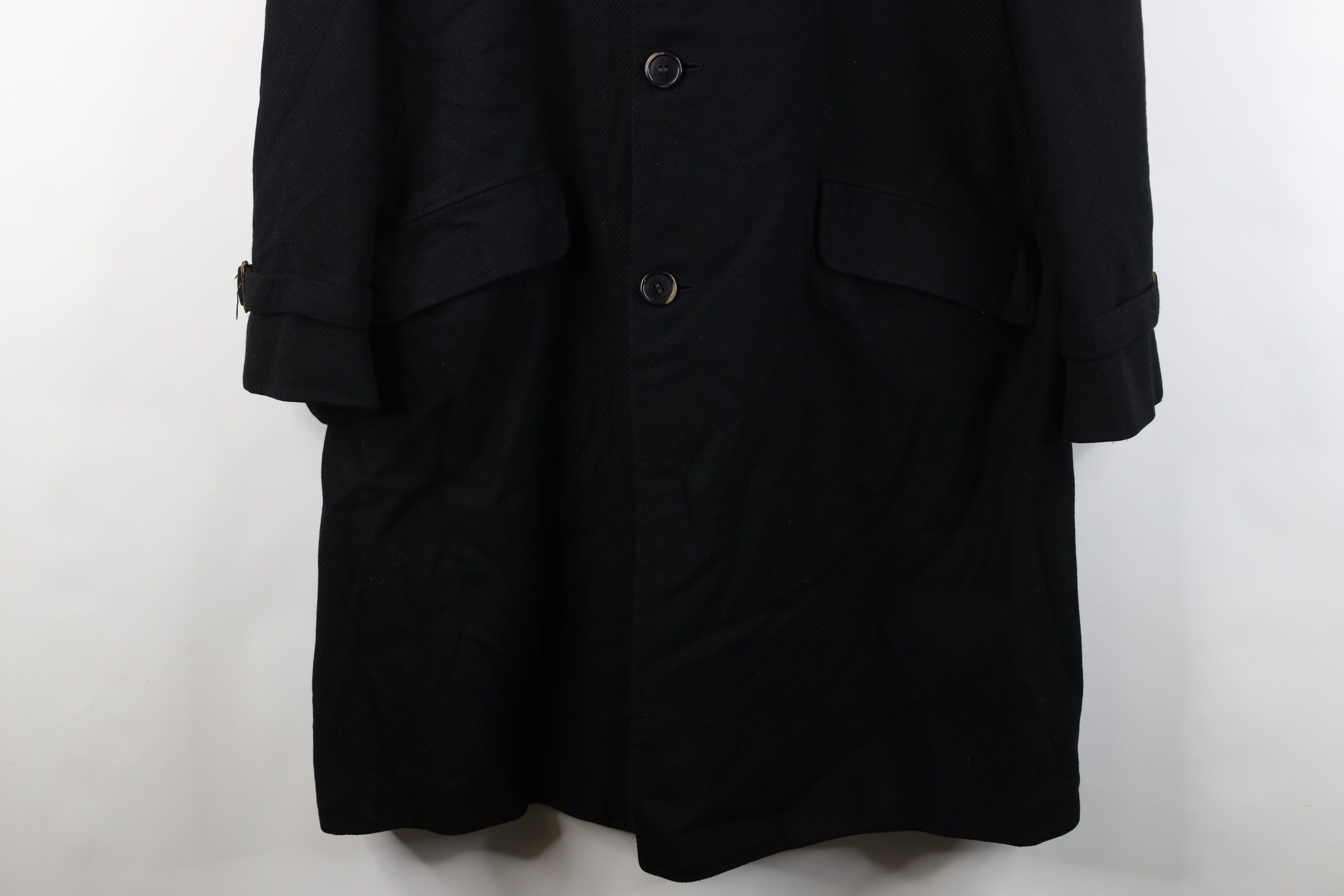 Vintage Vintage 50s Rockabilly Whipcord Trench Coat Overcoat Jacket Size US L / EU 52-54 / 3 - 3 Thumbnail