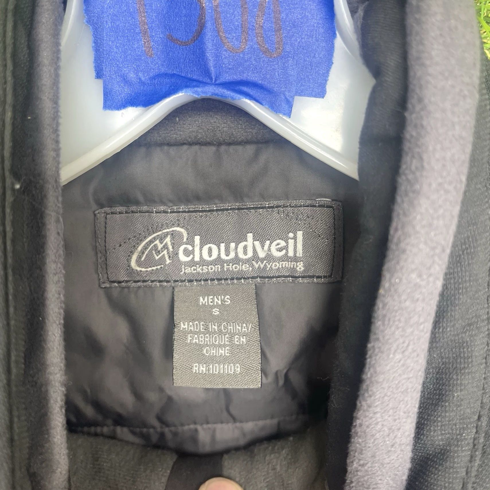 Vintage Cloudveil Jacket Mens Small Black Outdoor Performance Windbreaker Jacket Regular Winter Fall Spring // Size US S / EU 44-46 / 1 - 4 Thumbnail