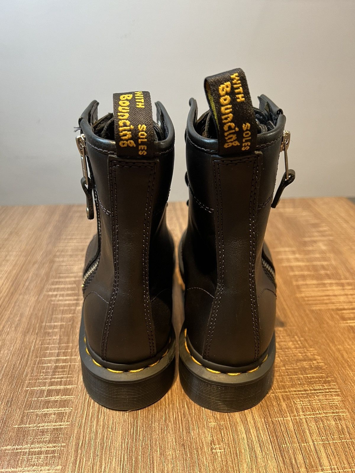 Dr. Martens Dr. Martens Doc 1460 Twin Zip Combat Boots Womens Size 6 Size US 6 / IT 36 - 4 Thumbnail
