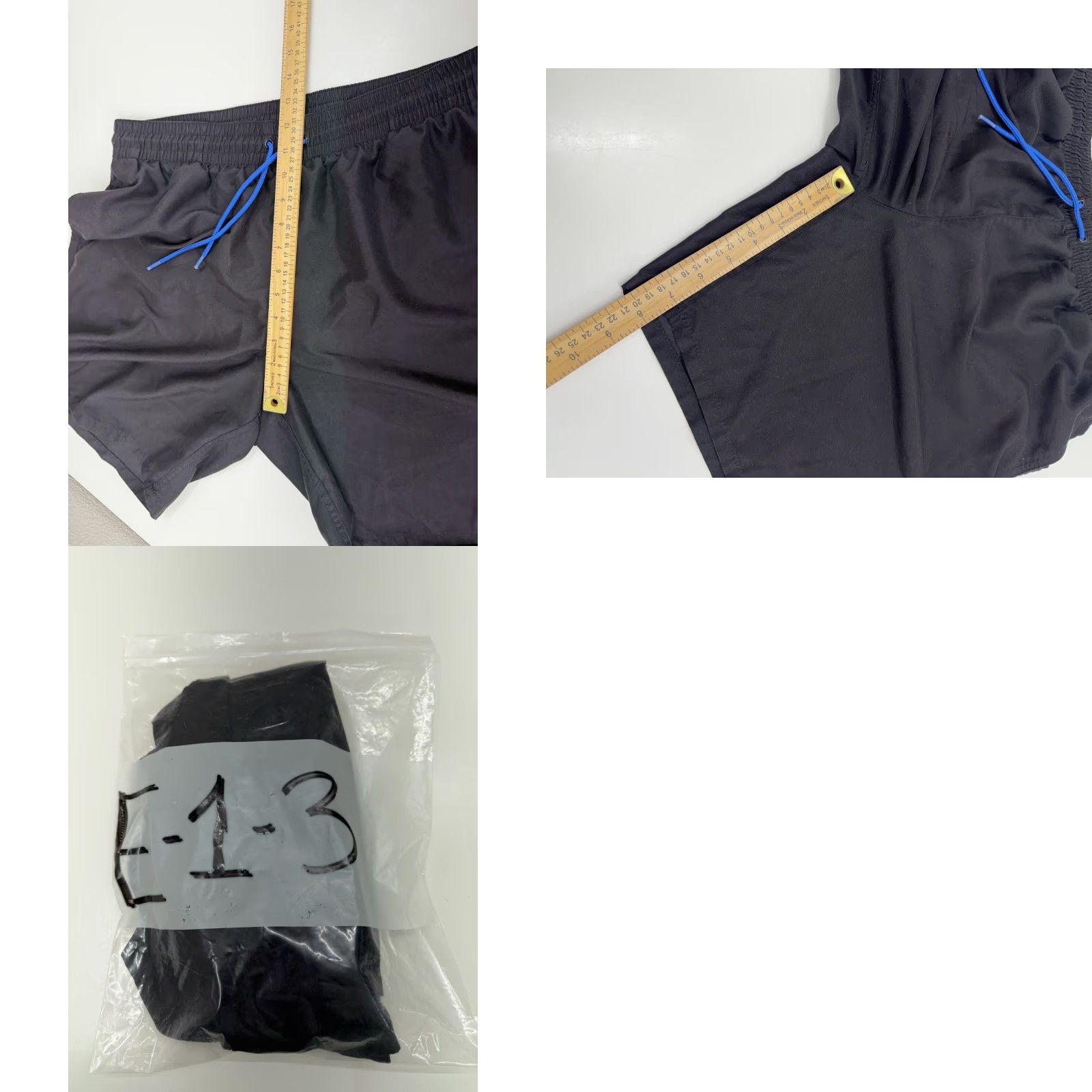 Old Navy Old Navy Swim Shorts Mens L Black Lined Drawstring Pull On Size US 33 - 8 Thumbnail