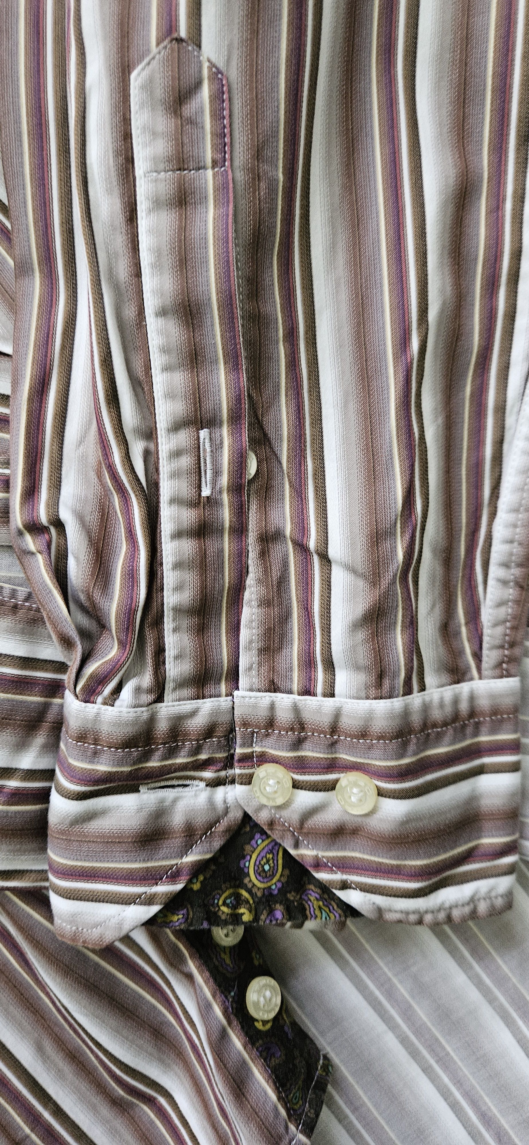 Etro Etro Milano Mens Button Down Dress Shirt Size 40 Long Size US XXS / EU 40 - 9 Thumbnail