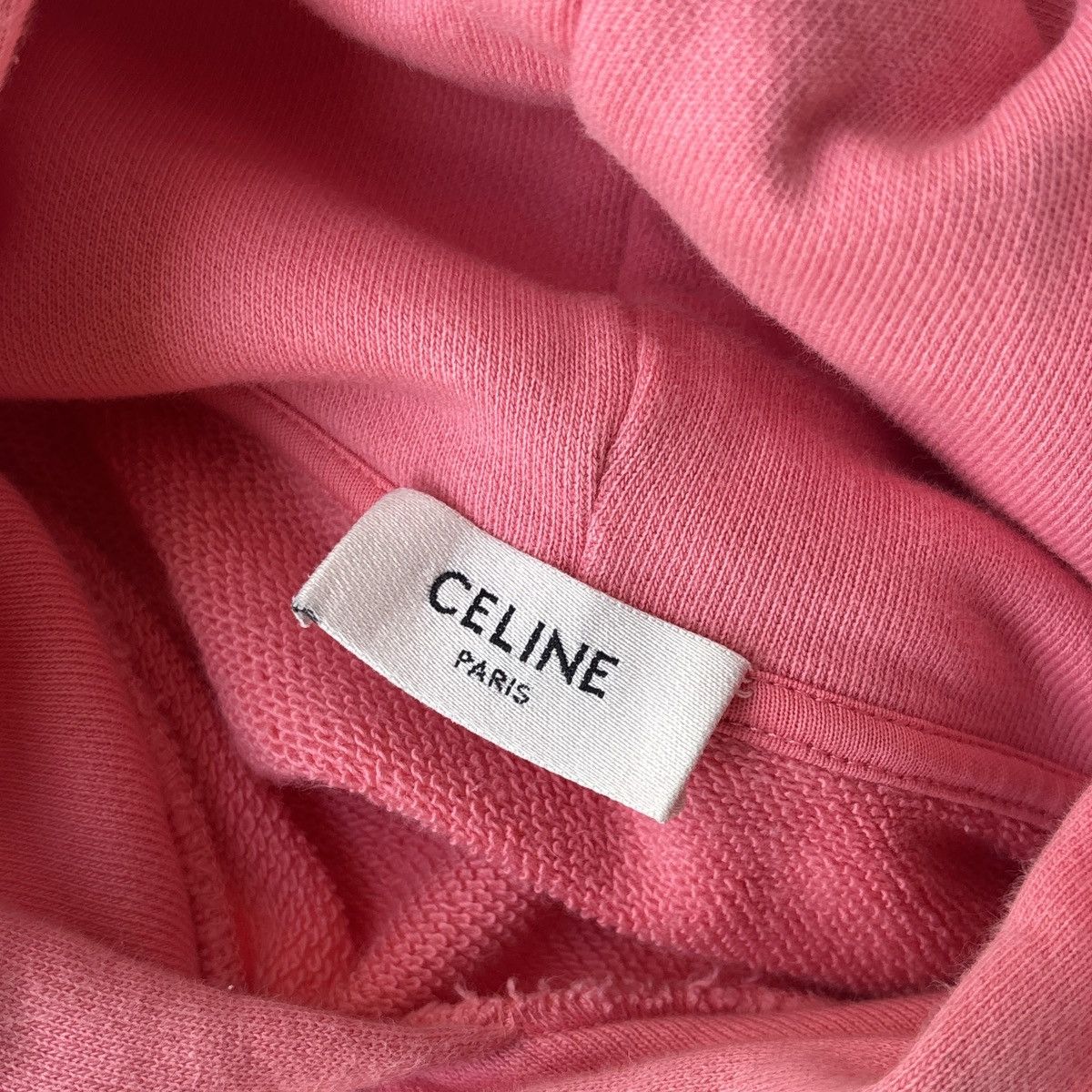 Celine Pink Celine Spellout Logo Hoodie Size US M / EU 48-50 / 2 - 4 Thumbnail