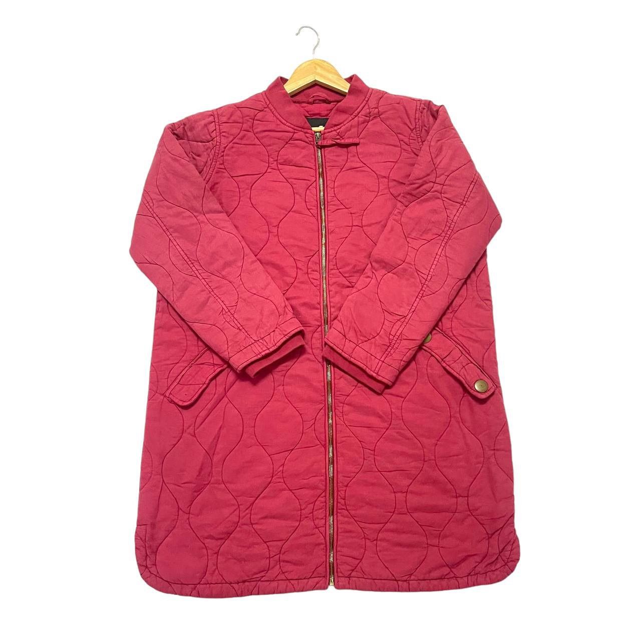 image of 7 For All Mankind 7All Mankinds Womens Outerwear Quilted Winter Jacket in Red (Size Medium)