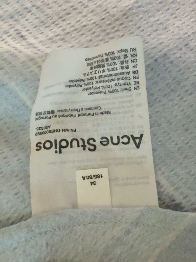 Acne Studios Acne Studios size:34 Blue dress Size XS / US 0-2 / IT 36-38 - 3 Thumbnail